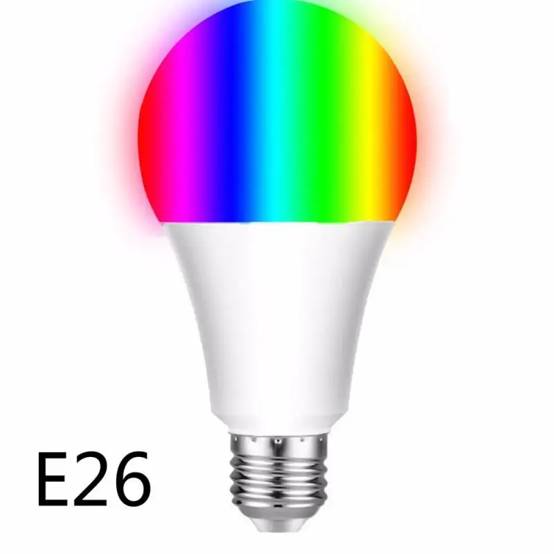 Затемняемый B22/E27/E26/E14 байонет смарт-лампочка WiFi беспроводное приложение Дистанционное затемнение светодиодный светильник лампа совместима с Alexa и Google - Комплект: E26