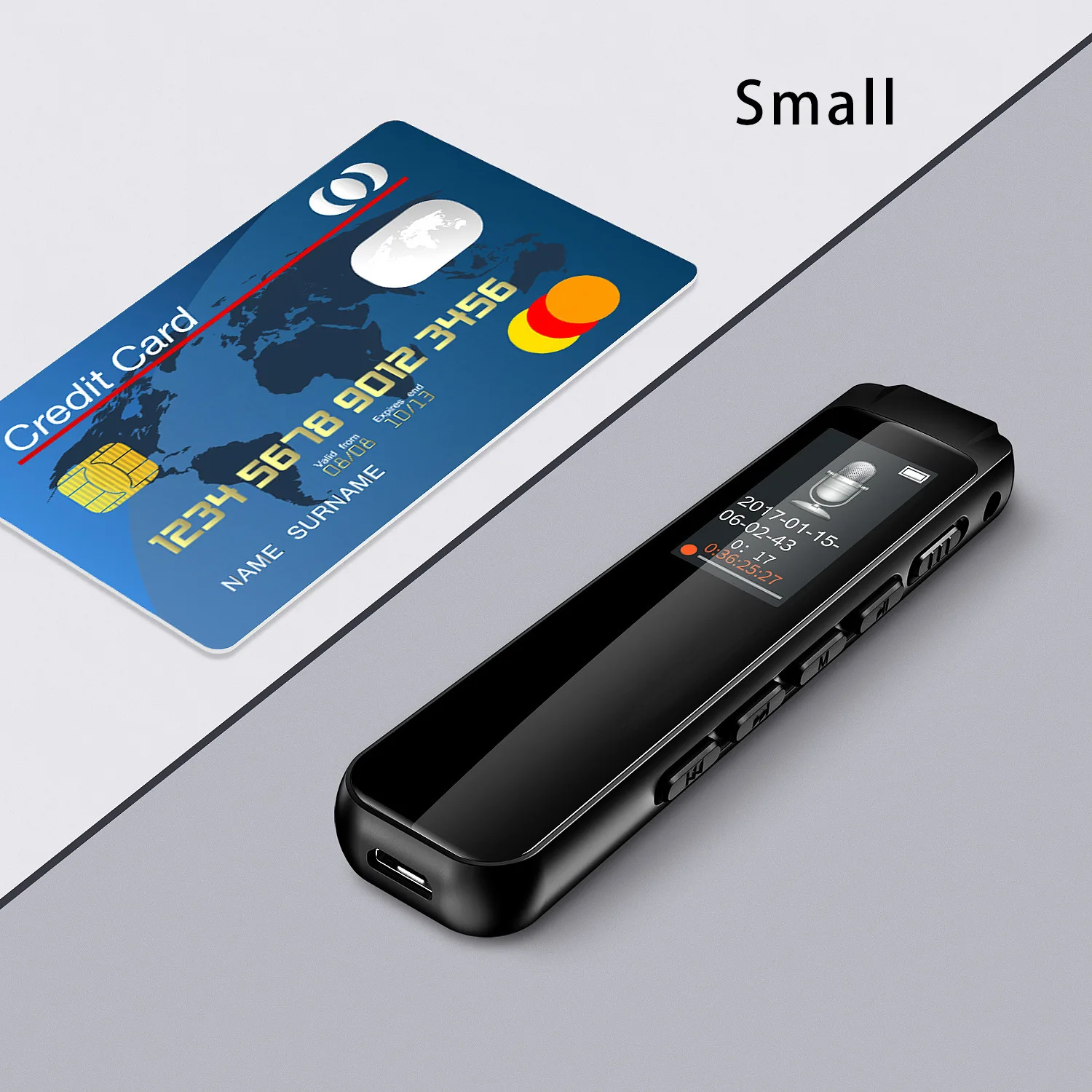 Yulass 8 ГБ USB диктофон маленький черный бизнес портативный MP3, WMA USB 2,0 диктофон с проигрывателем
