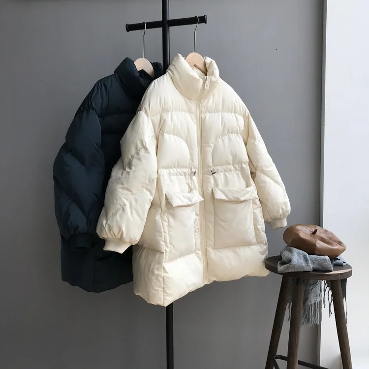 HXJJP зимняя Осенняя парка Повседневная Корейская куртка пальто женская утепленная хлопковая стеганая одежда новая хлопковая одежда