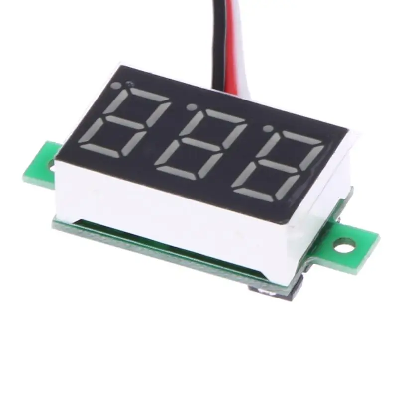 Мини цифровой вольтметр DC0-100V светодиодный измеритель напряжения с тремя проводами