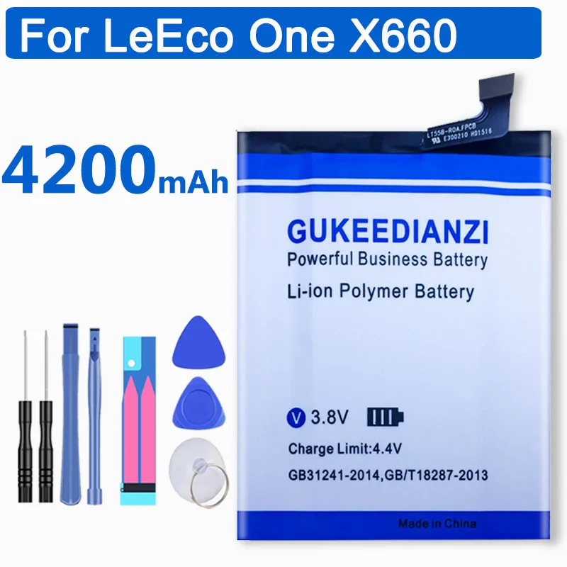 GUKEEDIANZI LT55B мобильный телефон литий-ионный полимерный аккумулятор высокой емкости 4200 мАч аккумулятор для LeEco Letv Le Phone ONE X660 Le 1