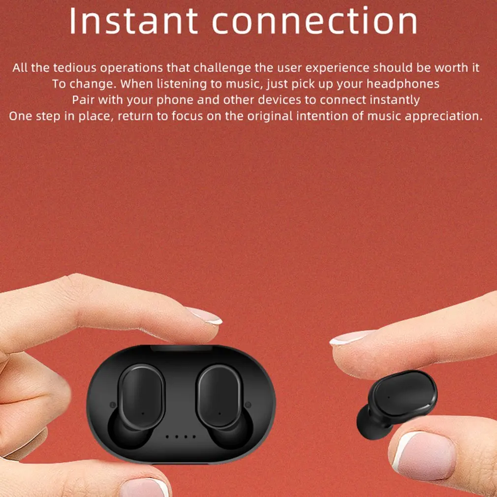 TWS отпечатков пальцев сенсорные Bluetooth наушники, HD стерео беспроводные наушники, шумоподавление игровая гарнитура