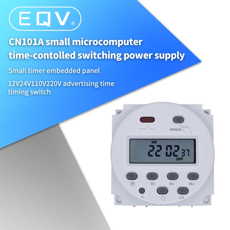 CN101A DC/AC 110/220V Digital LCD Power Programmable Timer Time Switch Relay 16A 