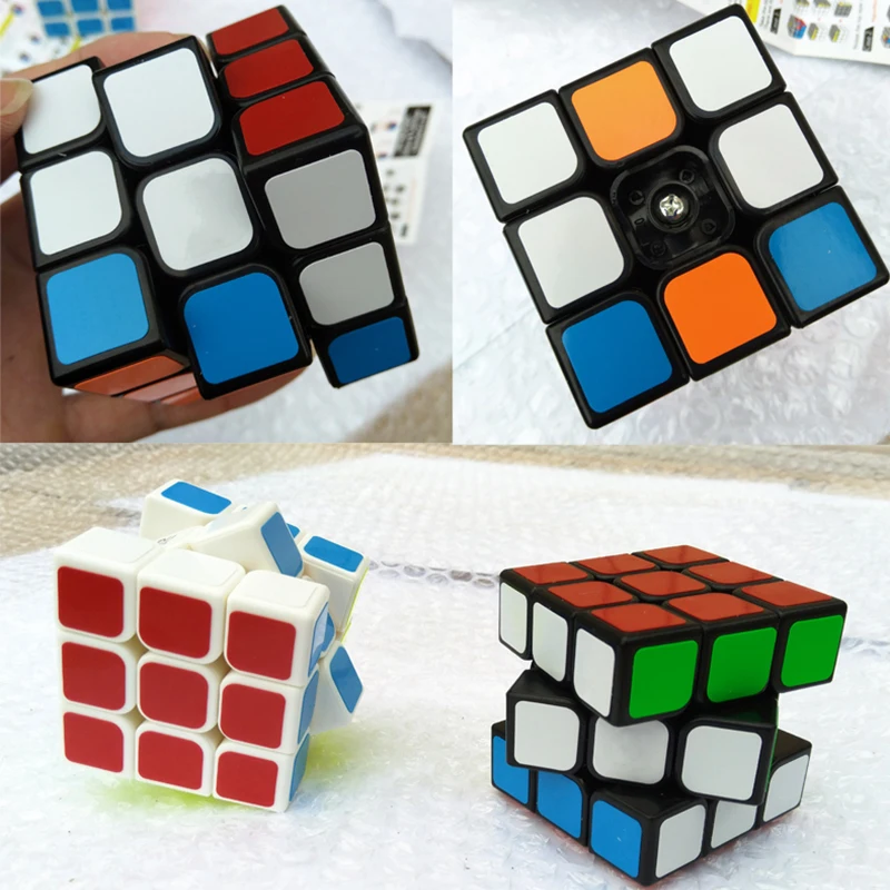 QiYi Профессиональный 3x3x3 магический куб скоростные кубики головоломка Нео Куб 3х3 Cubo Magico наклейка для взрослых Развивающие игрушки для детей подарок