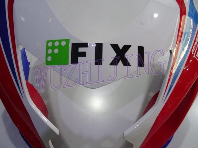 Мотоцикл обтекатель GSXR600 04 мотоцикл обтекатель GSXR750 05 белый синий FIXI Пластиковые обтекатели GSX R 750 2004-2005 K4