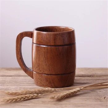 

Japanese Creative Natural Wood Coffee Cup Mug Water Beautiful Mug Beer Fincan Simple Eco Friendly Wood Cup Personalized LZI072