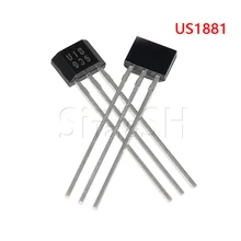 50 pces u18 us1881 to92 oh188 1881 u18 to-92 sensor de efeito hall detector magnético sensor salão motor