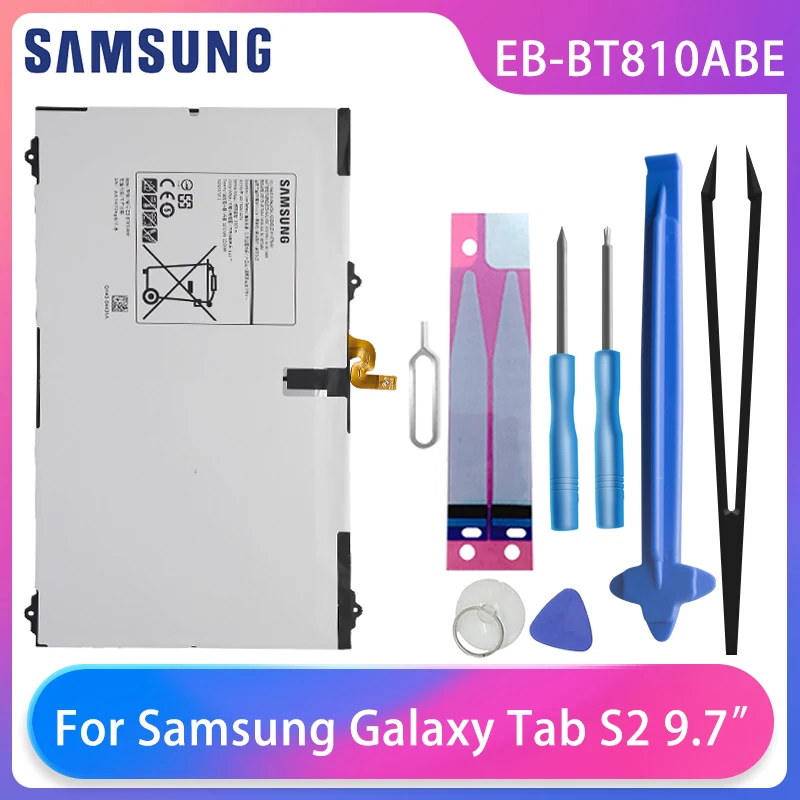 Оригинал Samsung Galaxy Tab S2 9 7 &quotT815C T813 T815 T819C SM T810 T817A планшет батарея EB BT810ABE бесплатные