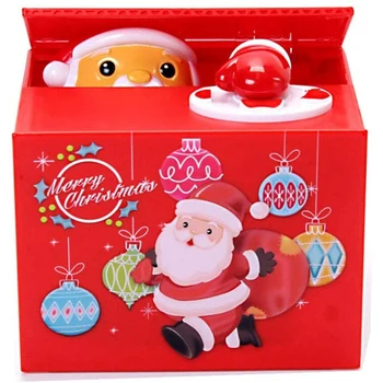 

Santa Claus Piggy Bank for Kids, Automatic Stealing Money Bank with Music Coin Money Bank Birthday Christmas Gift