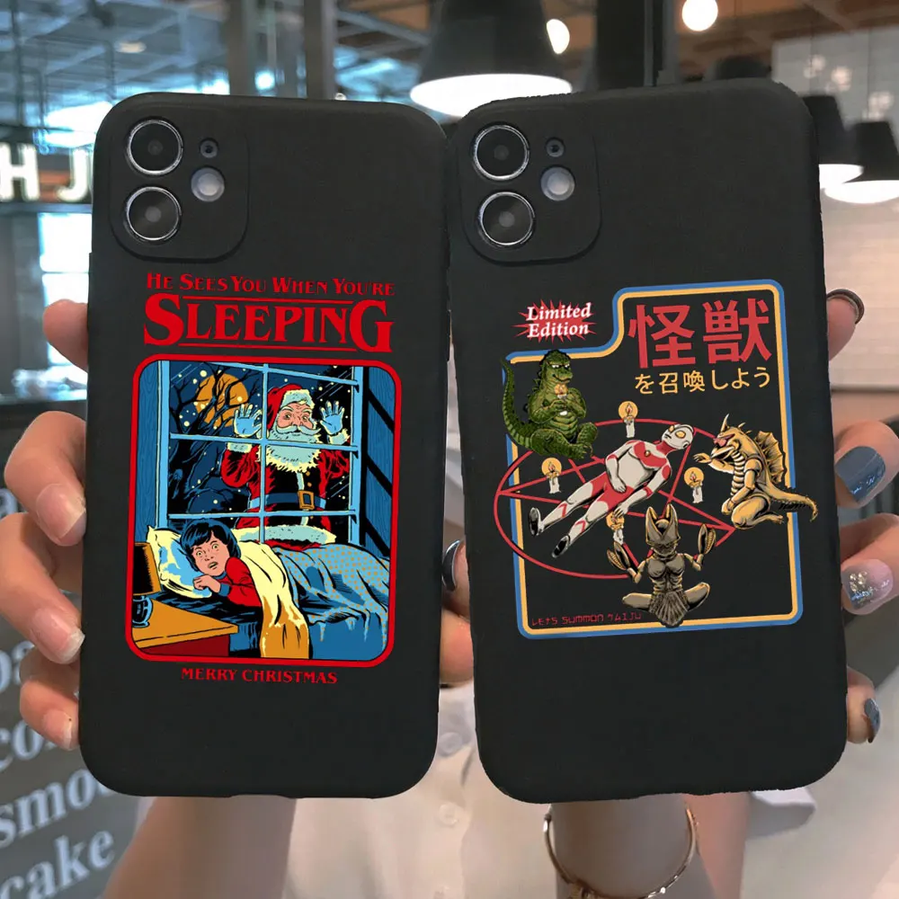 Чехол для телефона Хэллоуин Let's summon Demon iPhone 12 pro max 11 PRO MAX XR 6S 8 7 Plus XS SE 2020 мягкий