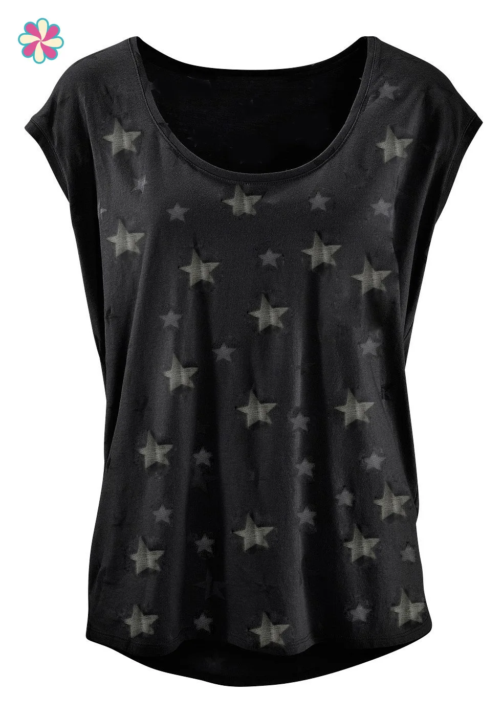 Womens Cap Sleeve T-Shirt Tops Loose Tshirt Casual Basic Shirts Beach Summer Tee W118 | Женская одежда