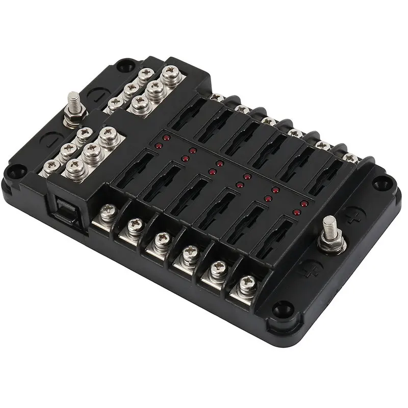 DC 12V 32V 12 Way 24 предохранители коробка цепи стандартный держатель блока лезвия