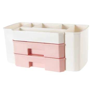 

Modern Drawer Type Jewelry Home Desktop Cosmetic Box PP Makeup Organizer Large Capacity Bathroom Bedroom Storage Brush Lipstick