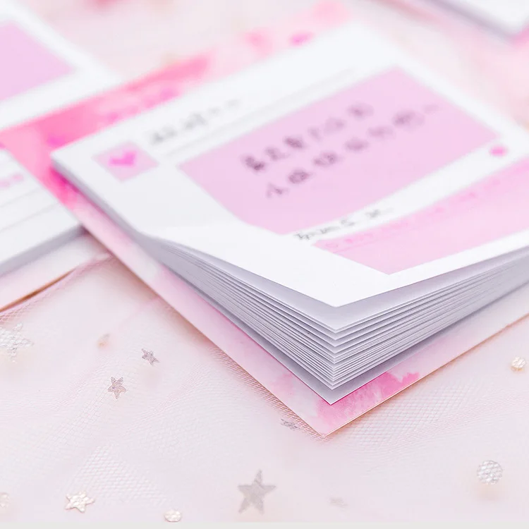 30 ppage японская розовая девушка Липкие заметки N Times Kawaii блокнот канцелярские