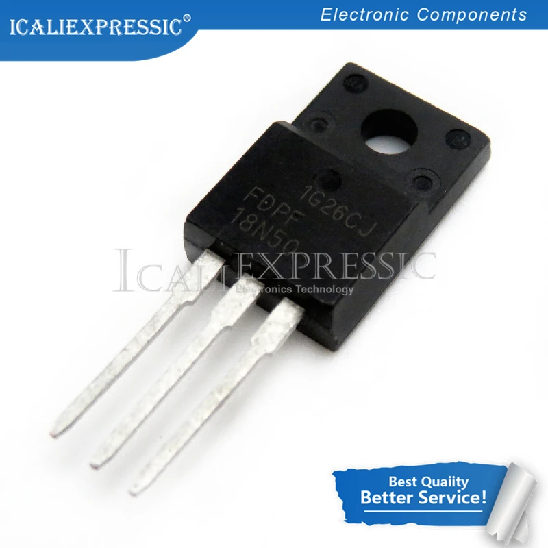 10 шт. FDPF18N50T FDPF18N50 18N50 TO-220F 500V 18A новый оригинальный в наличии | Электронные