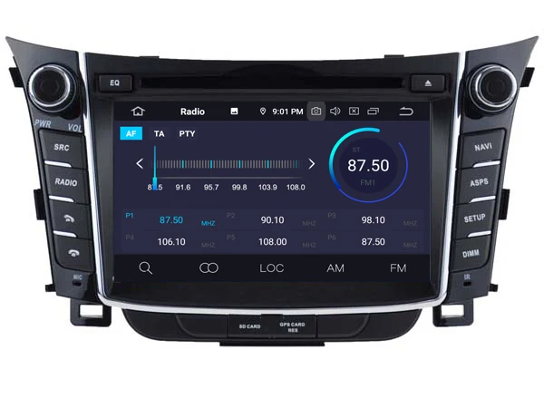AVGOTOP Android 9,0 4 Гб+ 64 ГБ Автомобильный dvd-плеер для HYUNDAI I30 2012 7 ips HD экран навигации