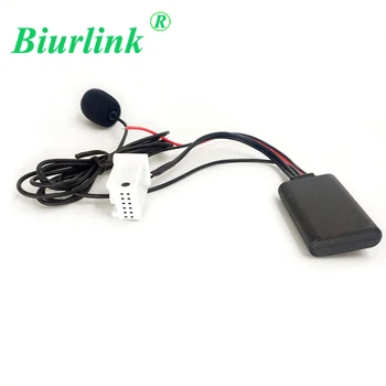 

Biurlink 12Pin CD Changer Wireless Bluetooth Hands Free Microphone Audio Receiver AUX Adapter Cable For Peugeot 207 RD4