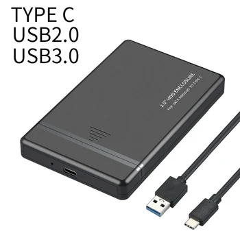 

Portable 480Mbps Type C USB 3.0 USB 2.0 2.5 inch HDD SSD Enclosure External Hard Drive Disk Case Box for Laptop Notebook PC