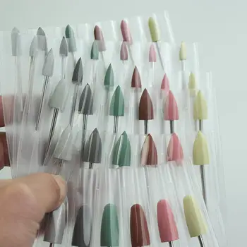 

6pcs/set Rubber Silicon Nail Drill Milling For Manicure Electric Polisher File Nail Art K4S5 Tools Rubber Machine Bit Flexi X2B1