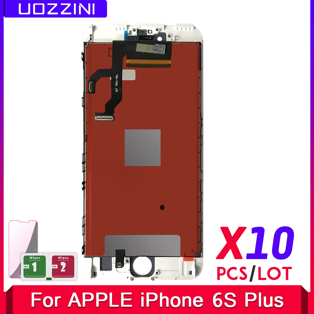 10 шт. для Apple iPhone 6S Plus 5,5 высококачественный ЖК-дисплей с сенсорным экраном дигитайзер сборка Замена с закаленным стеклом