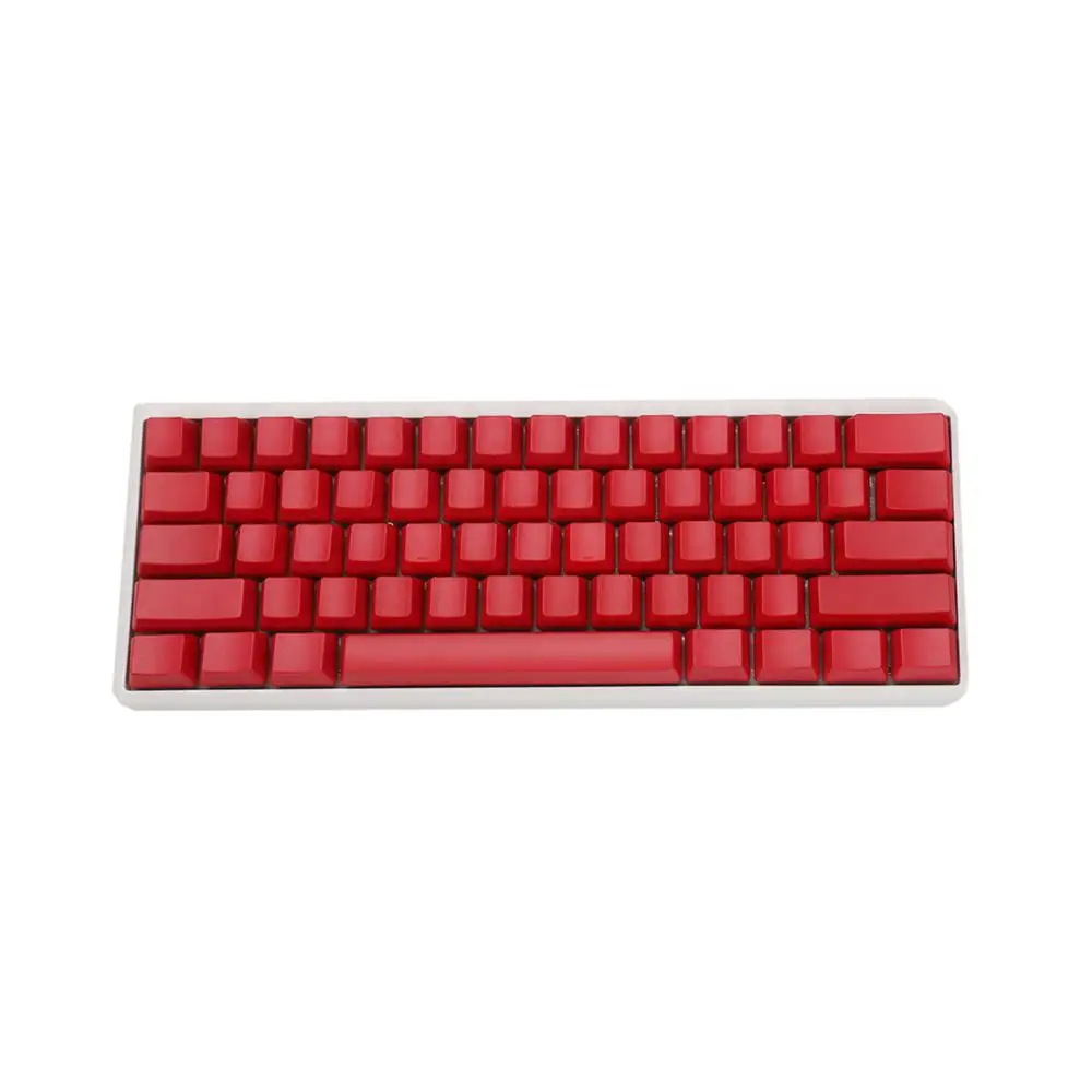 Teclado Mecânico Keycaps Branco Preto Cinza Verde em Branco Pbt Grosso Perfil Oem 62 Key Iso 61 Ansi mx Switches Keycap Apenas - Imagem 6