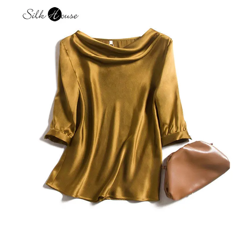 Satin Swing Collar Women's Design Non-Mainstream
