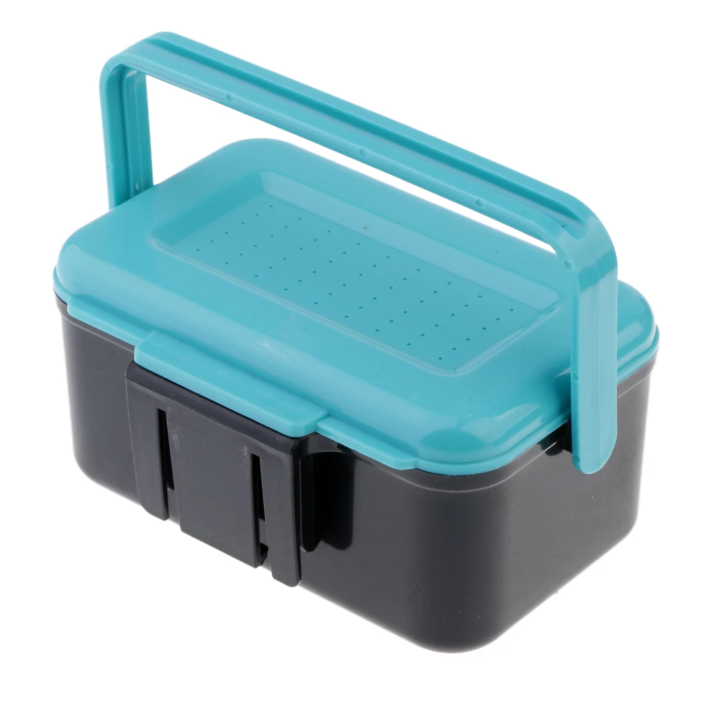 Live Bait Box Set Earthworm Red Worm Lure Bait Holder Waist Box Portable