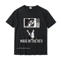 Mademak X mtv-mtv Made In The 80s Vintage chemise pour Fans MTV hommes femmes t-shirts Tops chemise en coton hommes t-shirts nouveaux 1