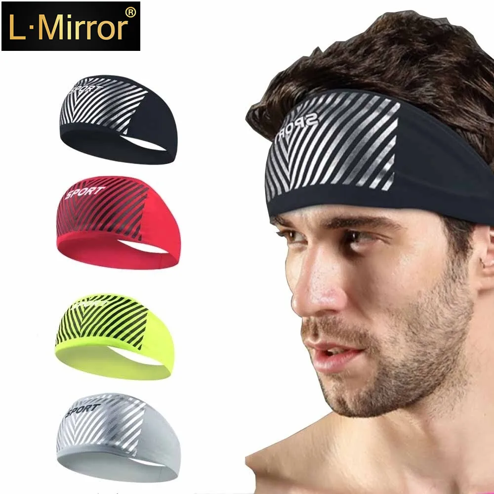 

L.Mirror 1Pcs Men Women Headband Sweatband & Sports for Running Crossfit Working Out - Performance Stretch Moisture Wicking