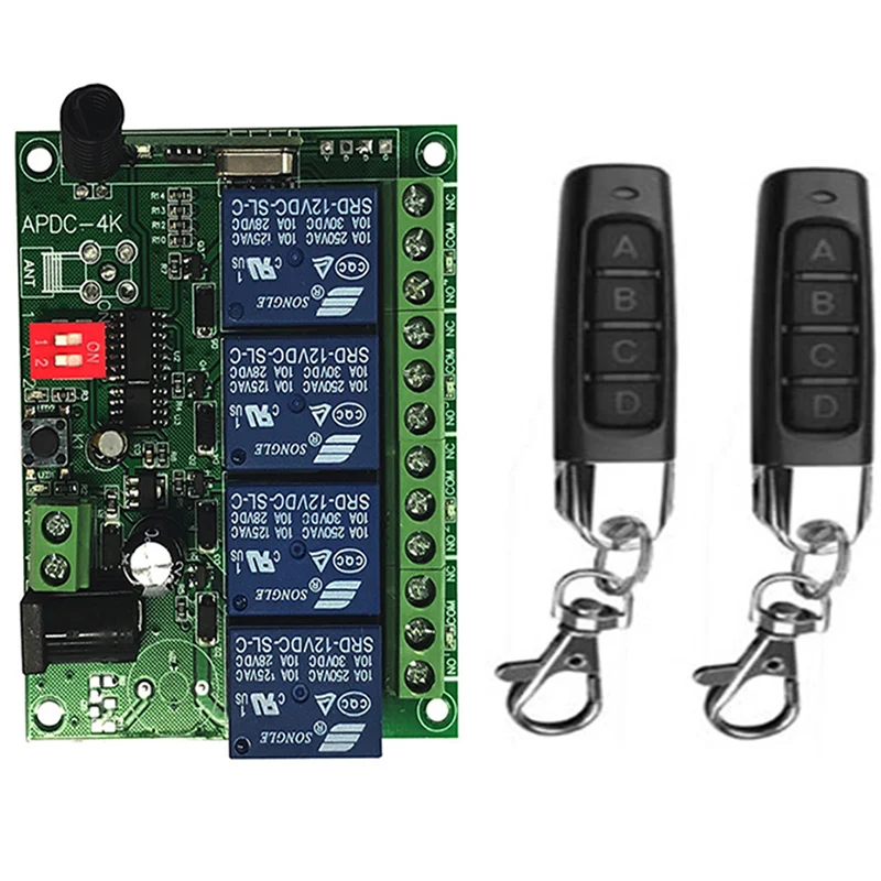 DC 24 Volt Latching 4 Channel Remote Control Wireless ON OFF Switch 24 -  12VMonster Lighting