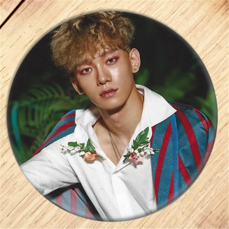 Kpop EXO CHANYEOL KAI SEHUN брошь на булавке Значки для одежды украшение для рюкзака ювелирные изделия B061 - Окраска металла: 10