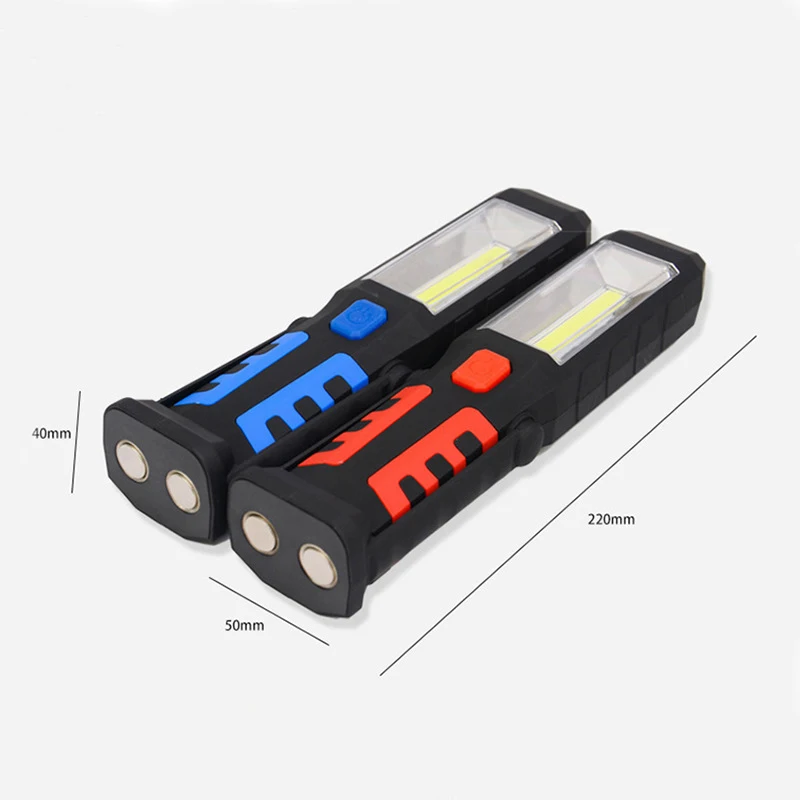 USB Charging Outdoor SOS LED Flashlight Work Light Magnetic+Mobile Power with Car Charger for Phone