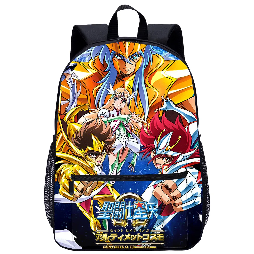 Большой рюкзак Saint Seiya для подростков аниме мультфильм Повседневная сумка