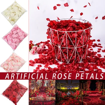 

Spot Artificial Flower Simulation Rose Petals Wedding Party Decor Marriage Room Flower QP2
