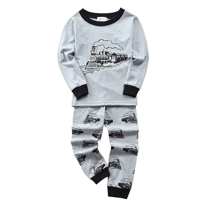 Vgiee/комплект для мальчиков; детская одежда с рисунком поезда; хлопковая детская одежда для мальчика; коллекция года; сезон осень-зима; CC218