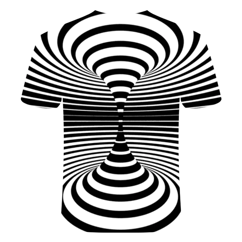 Vertigo гипнотическая печать 3d футболка Unisxe Забавные футболки с коротким рукавом мужские топы Мужские 3D футболки одежда Aaian Размер