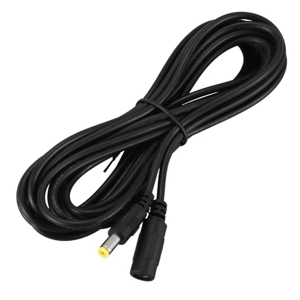 

5.5mm x 2.1mm DC Power Jack Male to Female Extension Cable Cord Lead ConnectorCable Length:5 M