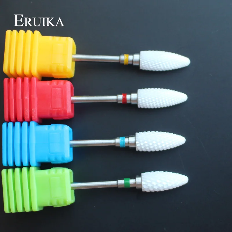 ERUIKA Pro 1 шт. керамический фонарь для ногтей сверло фреза электрическая роторная дрель пилка для ногтей удаляет акриловые Инструменты для гель-лака для ногтей