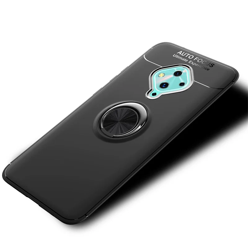 Auroras для Vivo V17 чехол противоударный деловой стиль с кольцом на палец магнитный