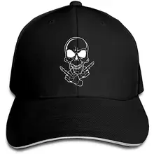 Мужская Женская Бейсболка с черепом на среднем пальце