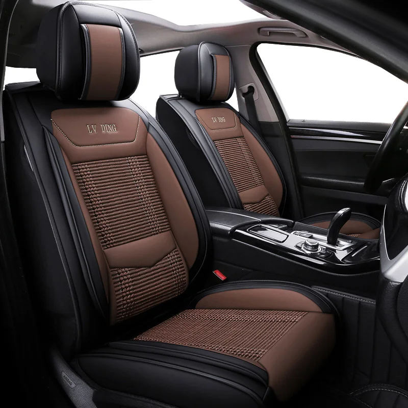 Новые универсальные кожаные и шелковые автомобильные чехлы для сидений Volkswagen