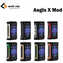 Geekvape Aegis X mod 200 Вт 2,0 как чипсет водонепроницаемый электронные сигареты MOD Vape электронная сигарета подходит Cerberus Танк против ageis соло испаритель