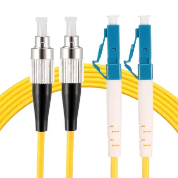 

uxcell 1Pcs Fiber Cable,5 Meters 16Ft FC to LC Duplex 9/125 Single-mode Fiber Optic Cable Jumper Optical Patch Cord FC-LC