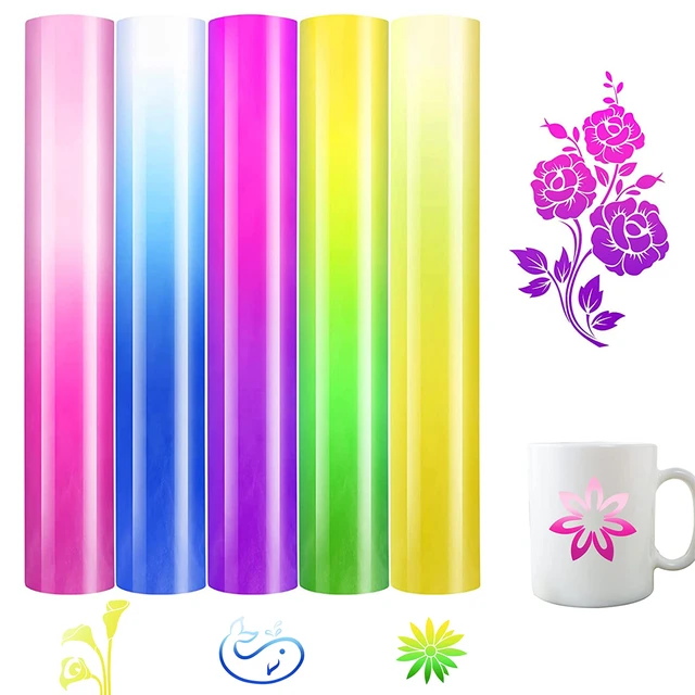 12 Width Color Changing Permanent Vinyl Sheet Craft Adhesive