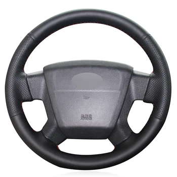 

Black PU Faux Leather DIY Hand-stitched Car Steering Wheel Cover for Jeep Compass 2006-2010 Old Patriot 2007-2010