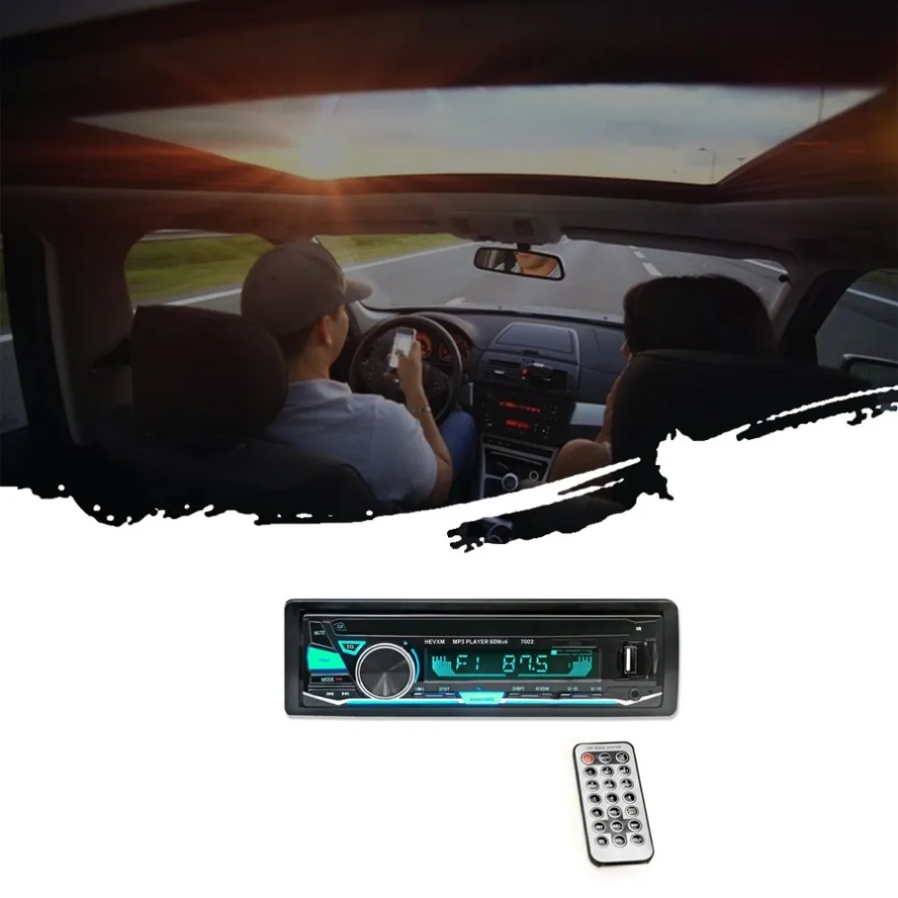 12V Универсальный беспроводной Автомобильный MP3-плеер беспроводной музыкальный Радио Mp3 карта Машина 7003 цветная версия