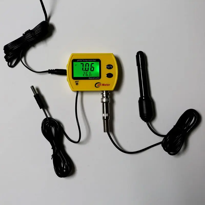 

Digital Online pH Meter Aquarium Water Quality Monitor with Temperature Display