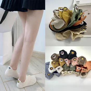 

(10 pairs) New style cartoon embroidery ship socks cotton socks Japanese School Socks children invisible socks