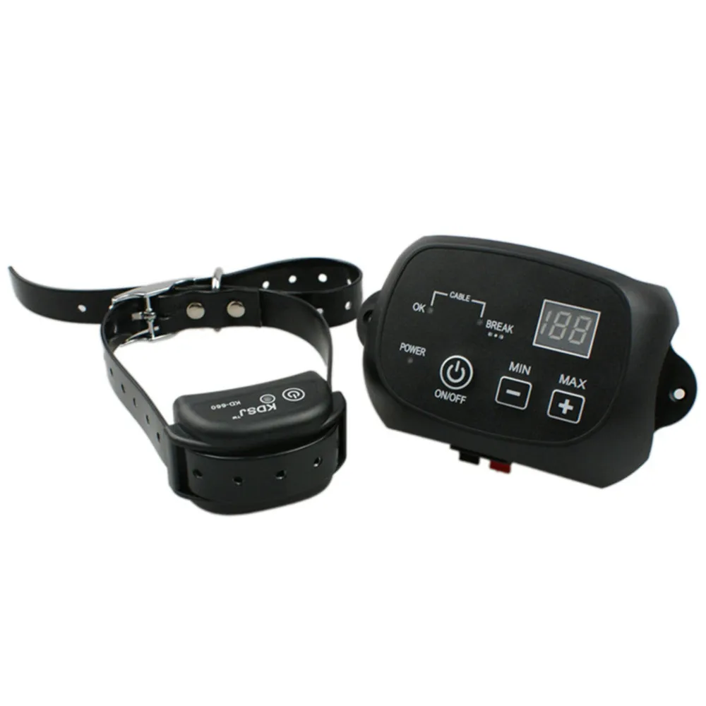 KD660-1 электронный ошейник для обучения собак, ошейник с дистанционным управлением, забор, умный тренировочный ошейник для собак