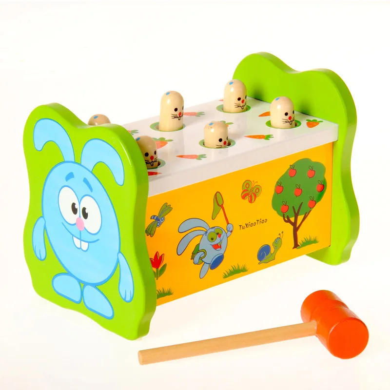 

Wooden Large Size Fun Playing Hamster Game Children Beating Table Educational Parent And Child Interactive Toy